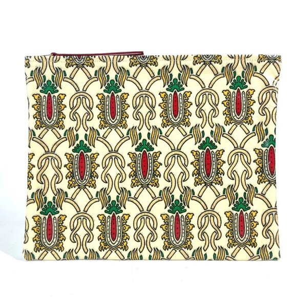 GUCCI Garden pouch bag Clutch bag Coating canvas Red - Picture 1 of 14
